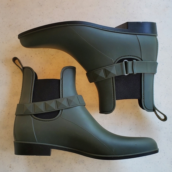 Natural Soul Ankle Rain Boots Pull On - Picture 1 of 4